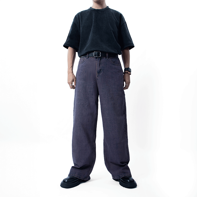 Simple Straight Loose Jeans